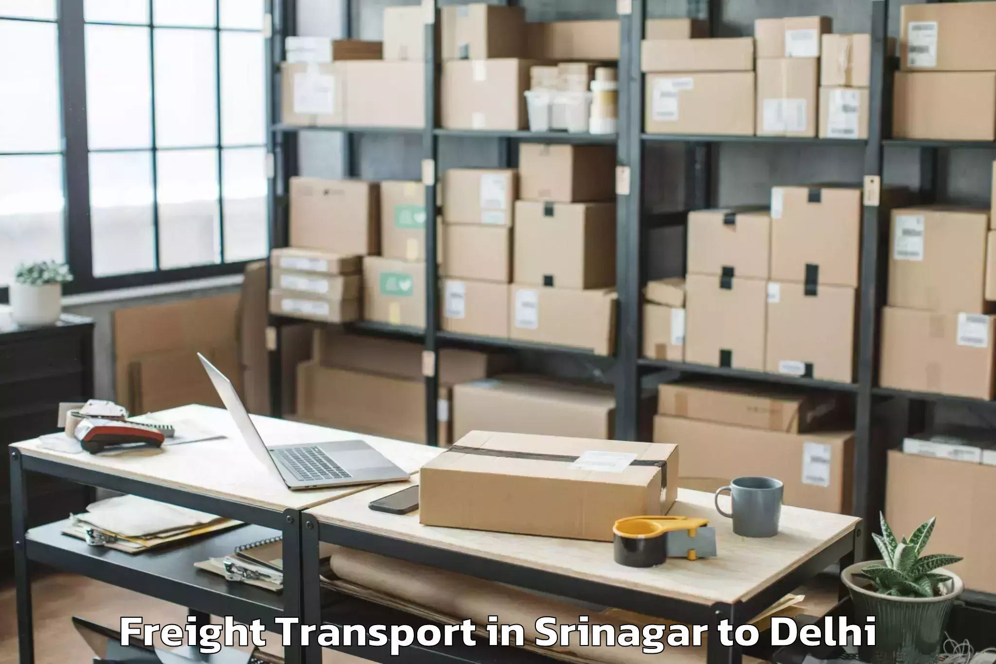 Easy Srinagar to South Asian University New Del Freight Transport Booking